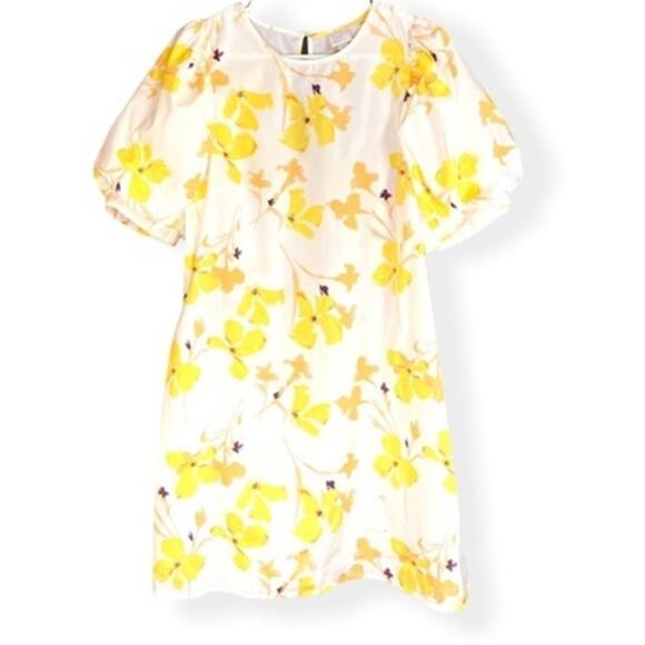 A New Day Yellow Floral Puff Sleeve Dress - Picture 12 of 12